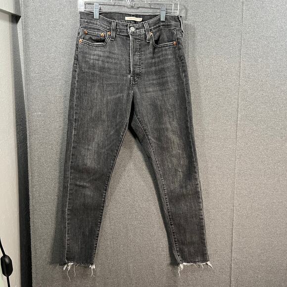 Levi's Wedge Skinny Button fly Gray Black Size 29 - Picture 1 of 16